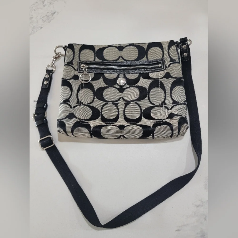 Coach Black and Cream Designer Crossbody Bag
